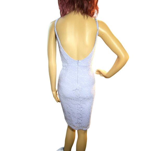 (5 for $25) Lulus Sleeveless Low Back Lace Dress in Lavender Size XS - Picture 4 of 6